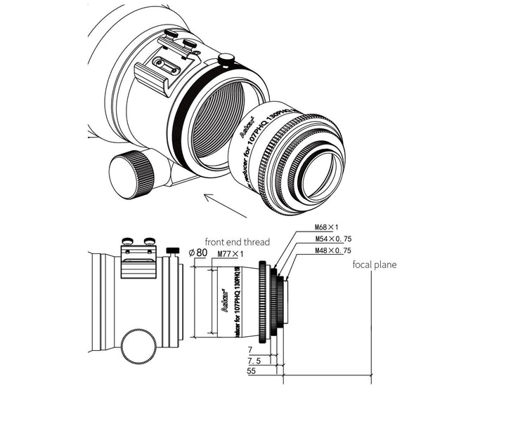 Askar Field Flattener (x0.7 Reducer) - For PHQ Astrographs