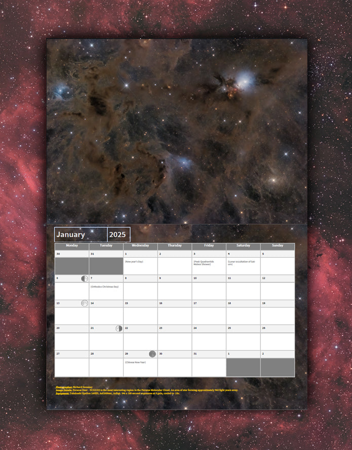 Astrofotografie-Club Irland – Kalender 2025