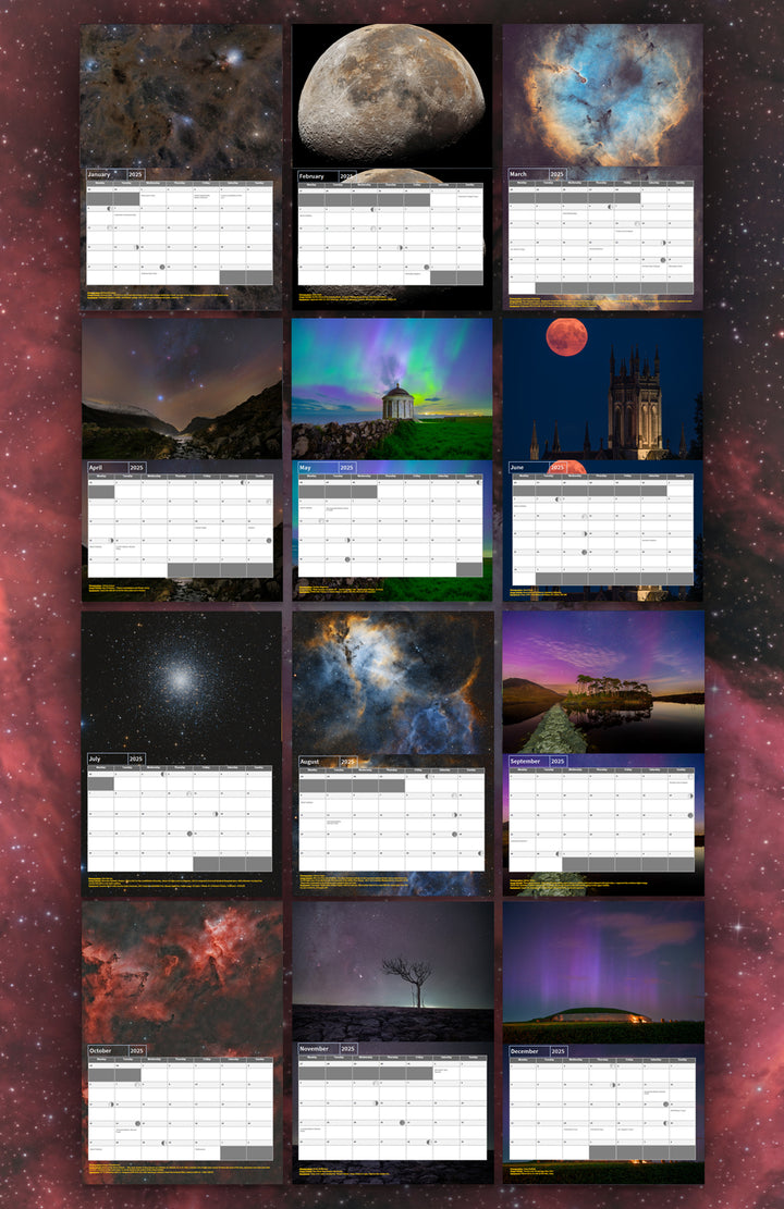 Astrofotografie-Club Irland – Kalender 2025