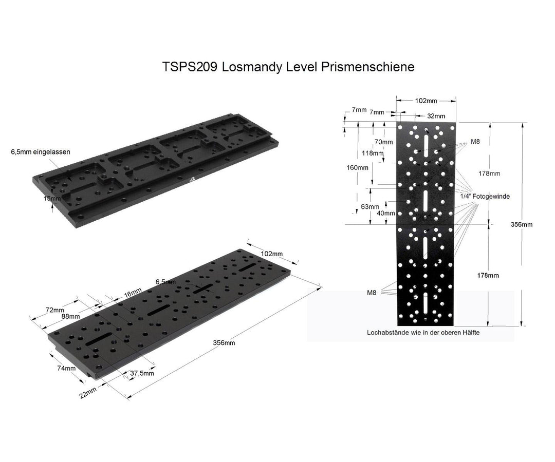 Losmandy Prism Rail - 356mm