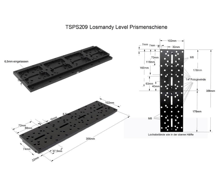 Losmandy Prism Rail - 356mm