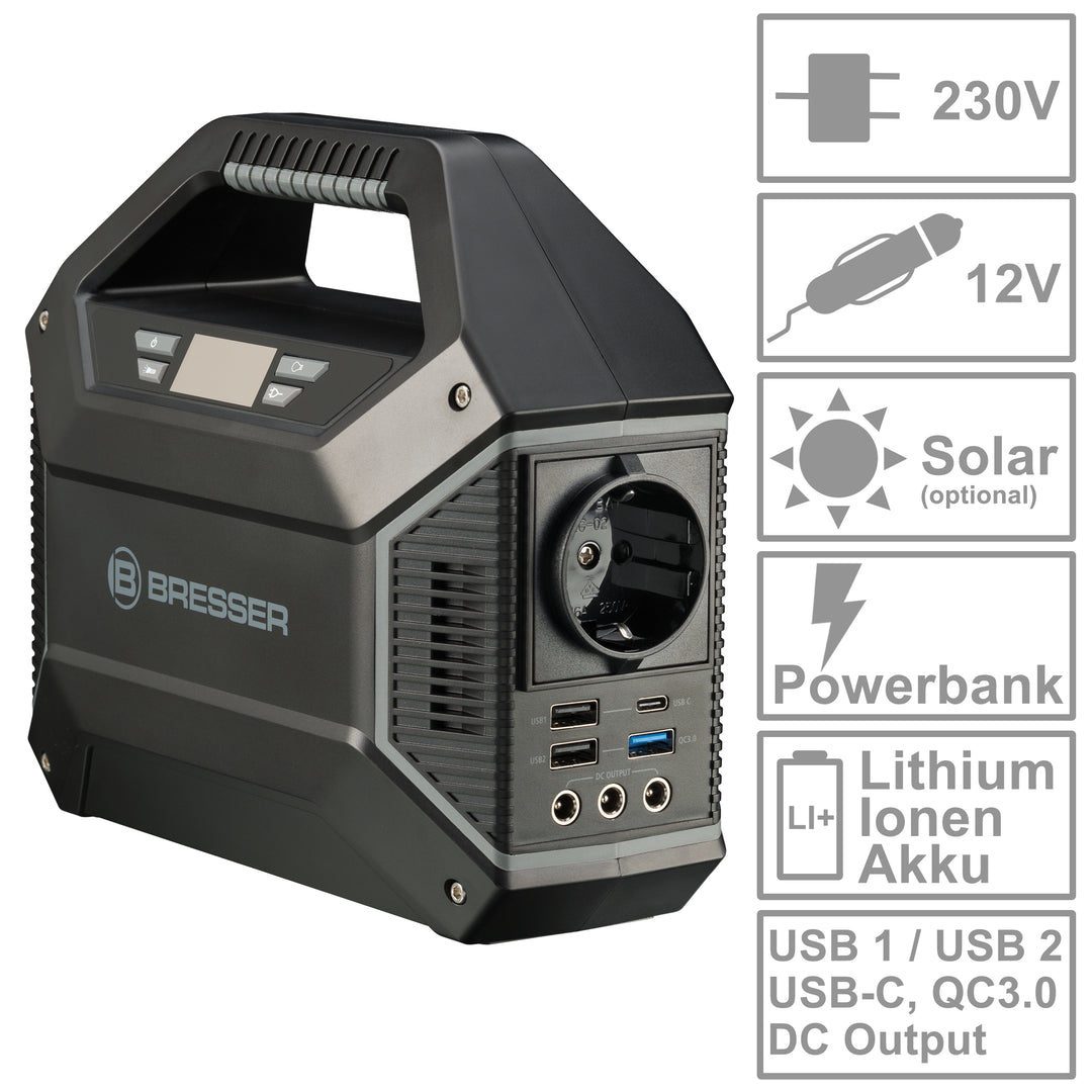 Bresser Mobile Power Station - 155 Watts/h