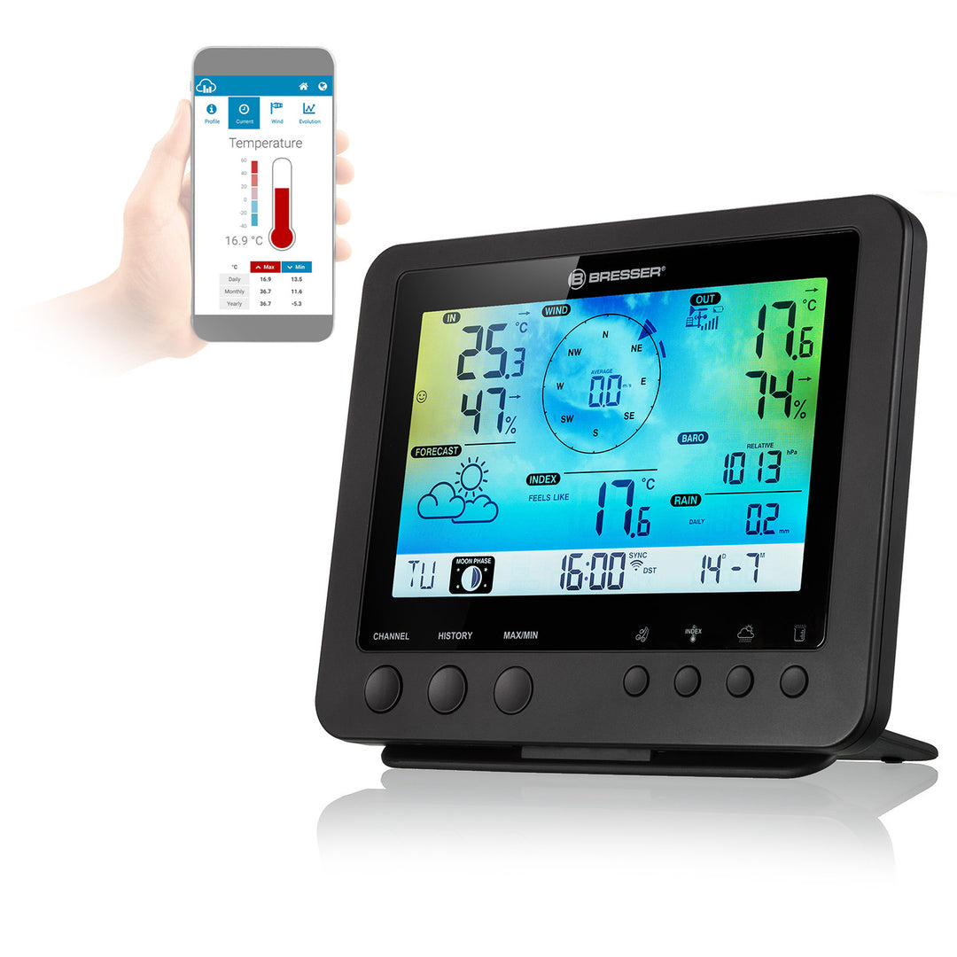 Bresser Colour Weather Station - (5-in-1 Wifi Sensor)