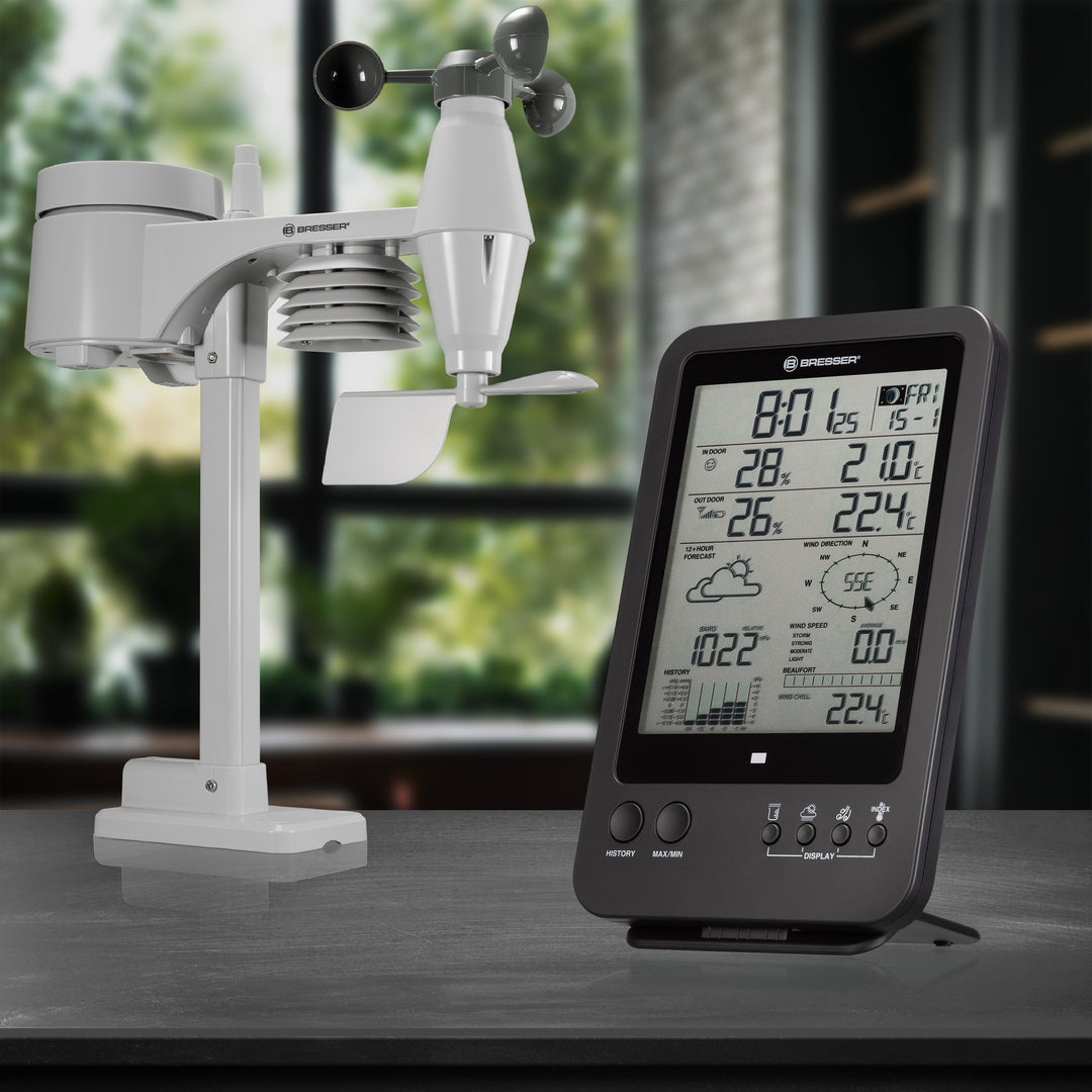 Bresser Mono Weather Station - (5-in-1 Wifi Sensor)