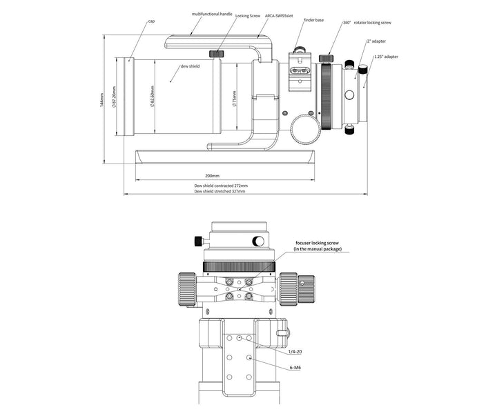 Sharpstar 61 EDPH III (inkl. x0,75 Reducer)
