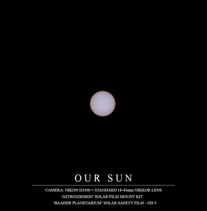 Solar Film Mount Kit - Standard DSLR Lens