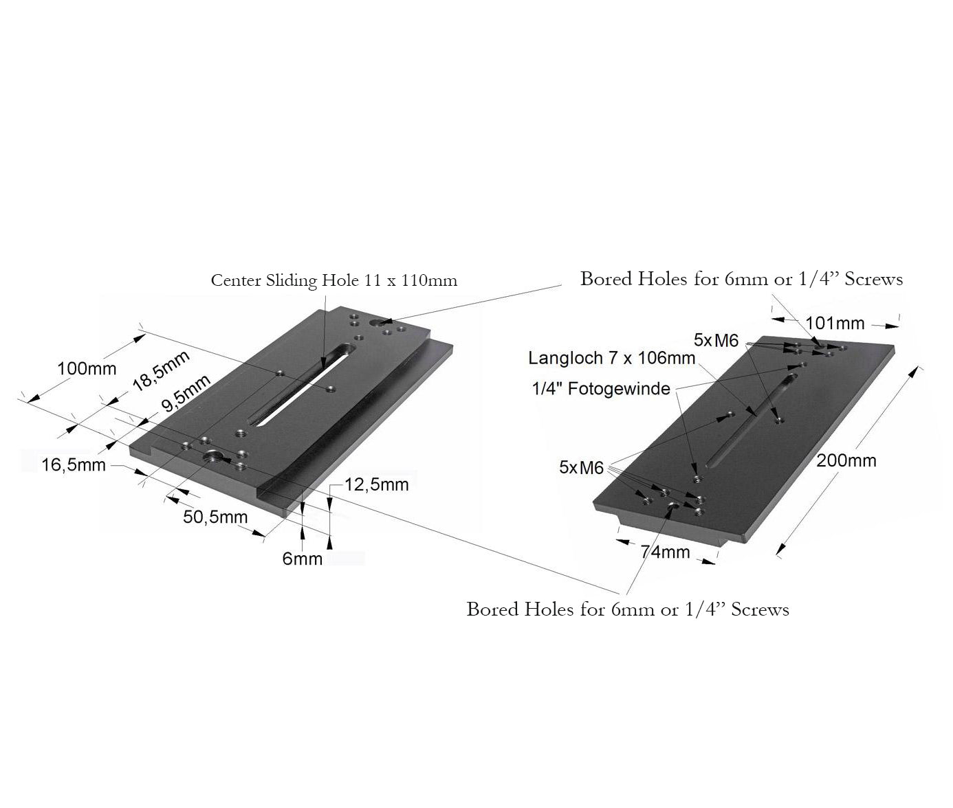 Losmandy Style Mounting Plate