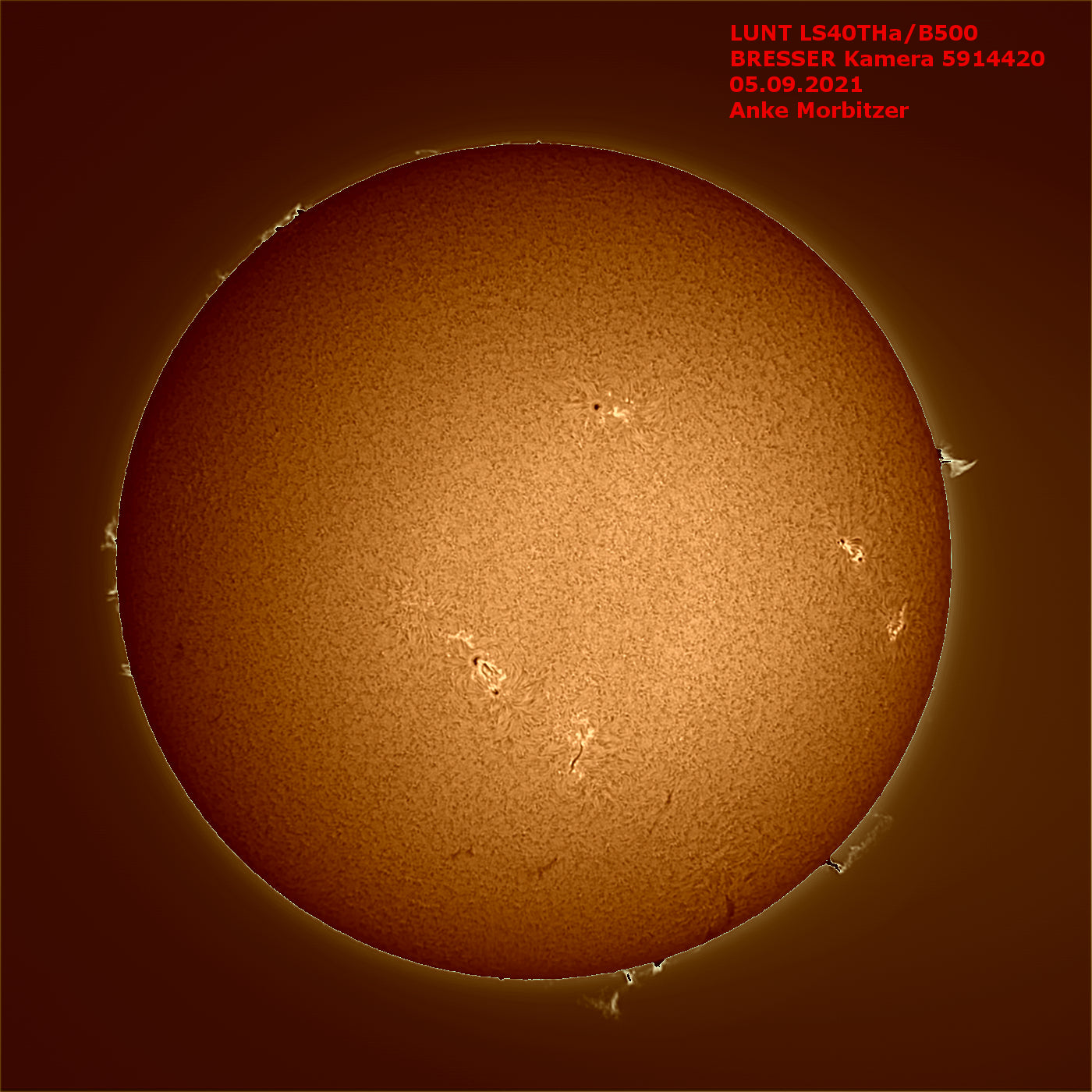 Lunt LS40THa/B500 H-Alpha Solar Telescope