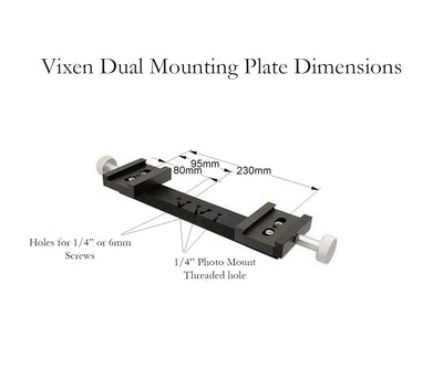Vixen / EQ5 Style Dual Mount Plate